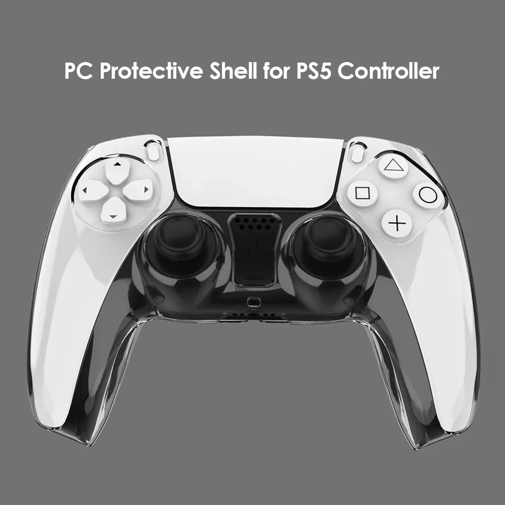 Ultra Slim Transparent Protector Case for PS5 DualSense Controller