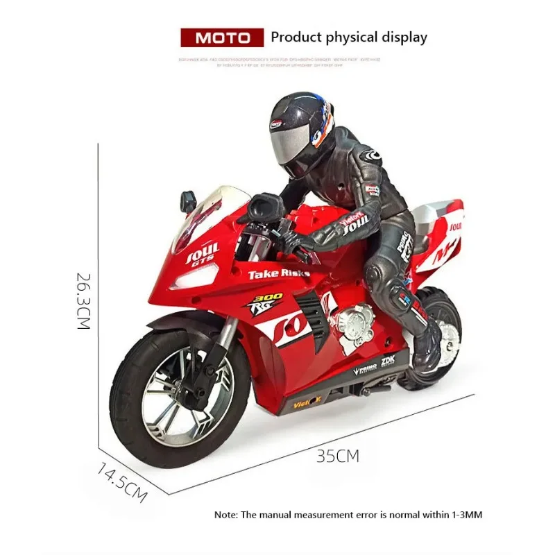 1/6 RC Motorcycle Rc Cars Self-stable Balance Standing on One Wheel Competitive Racing Drift Stunt Electric Motorcycle for Kids 6