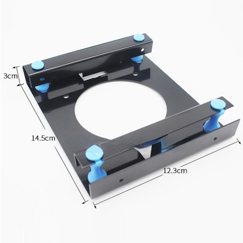 High Quality Metal Adapter Black Shockproof 3.5" Hard Disk To 5.25" DVD ROM Bracket Mounting Adapter
