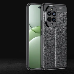 Shockproof TPU Leather Back Cover - Premium Protective Case for Nova 13 Pro (Black)