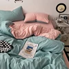 100% Cotton Pink Bedding Set Nordic Chic Duvet Cover Flat Sheet Pillowcase Soft Comforter Cover Bed Linen Boy Girl Home Textiles 1