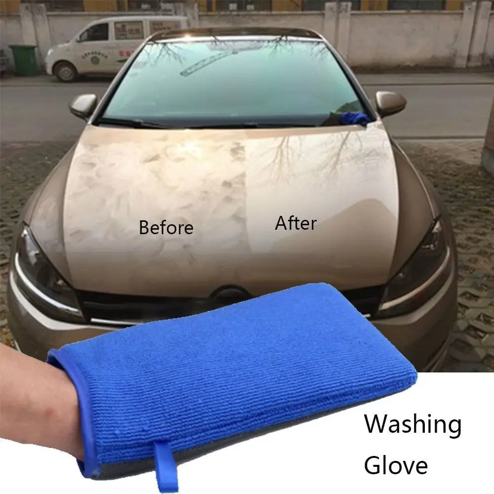 

Magic Mud Cloth Car Wash Magic Clay Bar Mitt New Volcanic Mud Blue Car Clay Cloth Clay Mitt Wash Glove Car