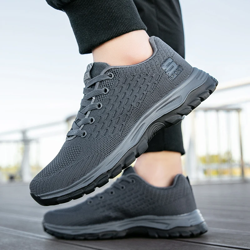 Sneakers Running Shoes Men Casual Footwear Breathable Anti slip Sporty Outdoor hiking