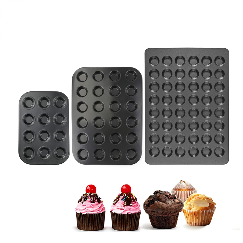 Chicago Metallic 45295 Mini Muffin Pan, Makes (48) 1 7/8 Muffins,  AMERICOAT Glazed Aluminized Steel