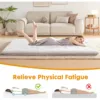 4" Memory Foam Foldable Futon Mattress, Portable Roll Up Sleeping Mat for Camping, Easy to Store with Dust Cover 6