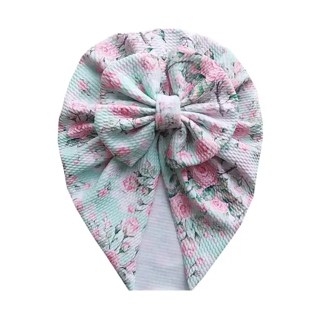 Knot Bow Baby Headbands Toddler Headwraps Baby Flower Turban Hats Babes Caps Elastic Hair Accessories 2021 New 22