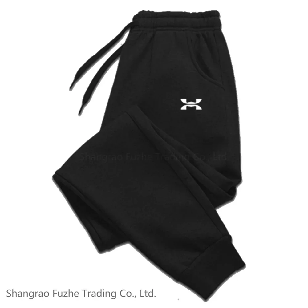 New Fashion Men Running Sweatpants Printed Winter Thickened Fleece Daily Jogging Bottoms Outdoor Sports Casual all-match Pants S767f2f1a27e146d3b809c9954bf853e1E