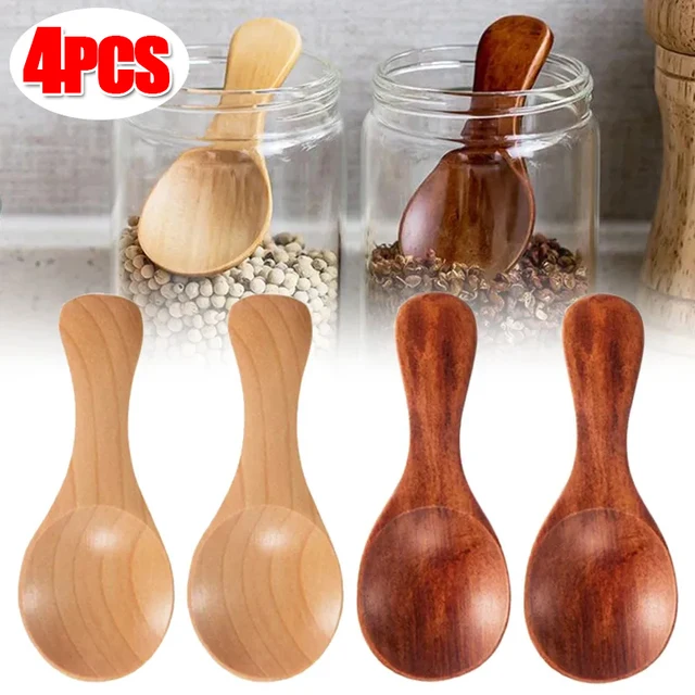 보기 좋고 실용적인 미니 나무 스푼: 요리와 베이킹에 필수품