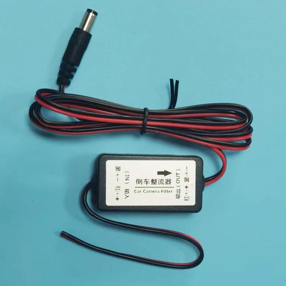 Car Rear View Camera Power Relay Rectifier DC 12V Power Capacitor Auto Camera Filter Relay Capacitor Filter Connector
