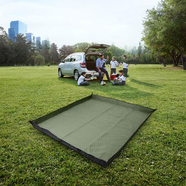 Camping Blanket Picnic Blanket Carpet Foldable with Carry Strap Sleeping Mat