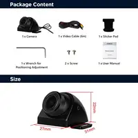 XTRONS Реверс с 360° °   Регулируемый объектив IP68K Водонепроницаемая AHD 1920*1080P CMOS-сенсор Камера ночного видения ACCAM10802 — изображение 6