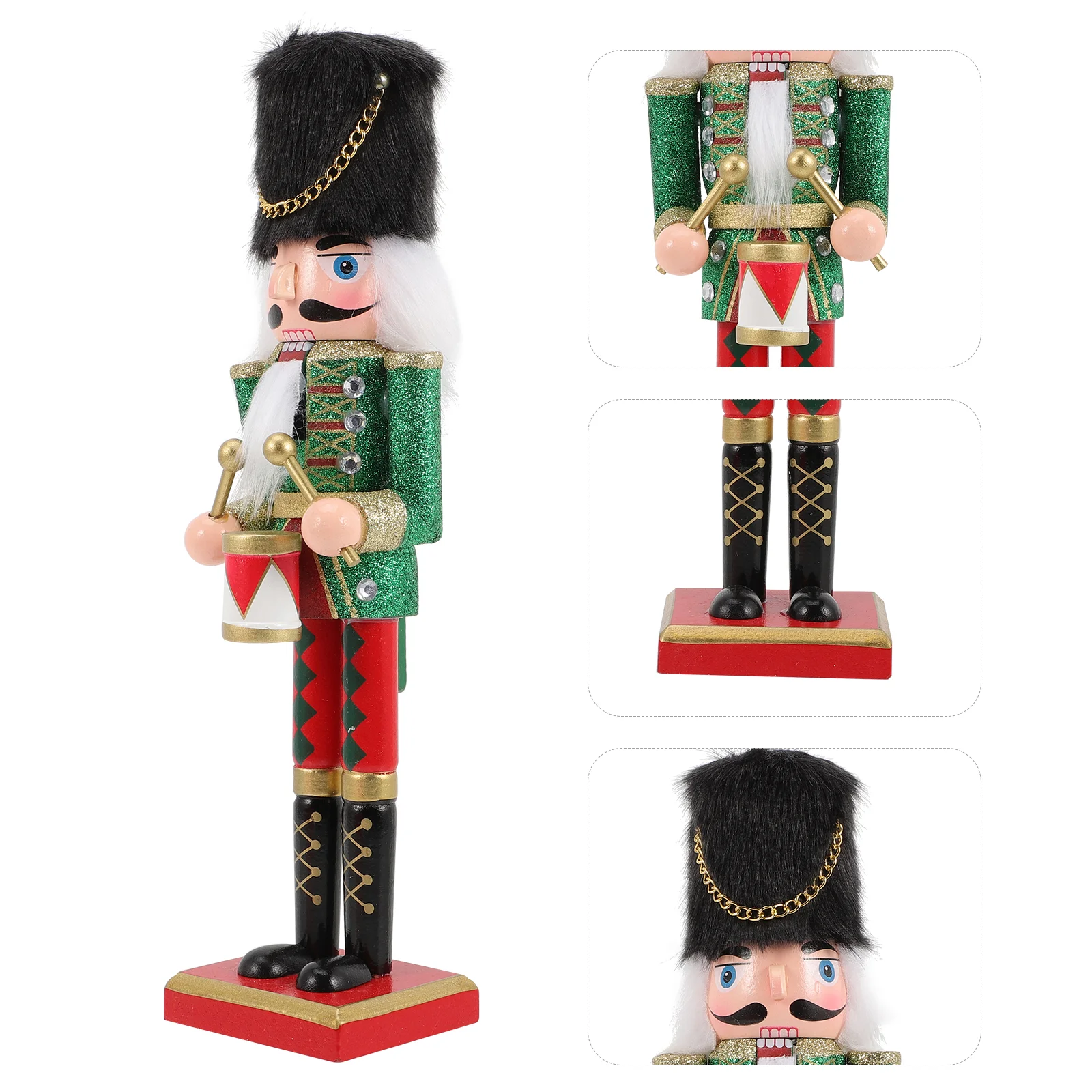 

Nutcracker Tall Small Walnut for Kids Xmas Party Supplies Wooden Holiday Nutcrackers