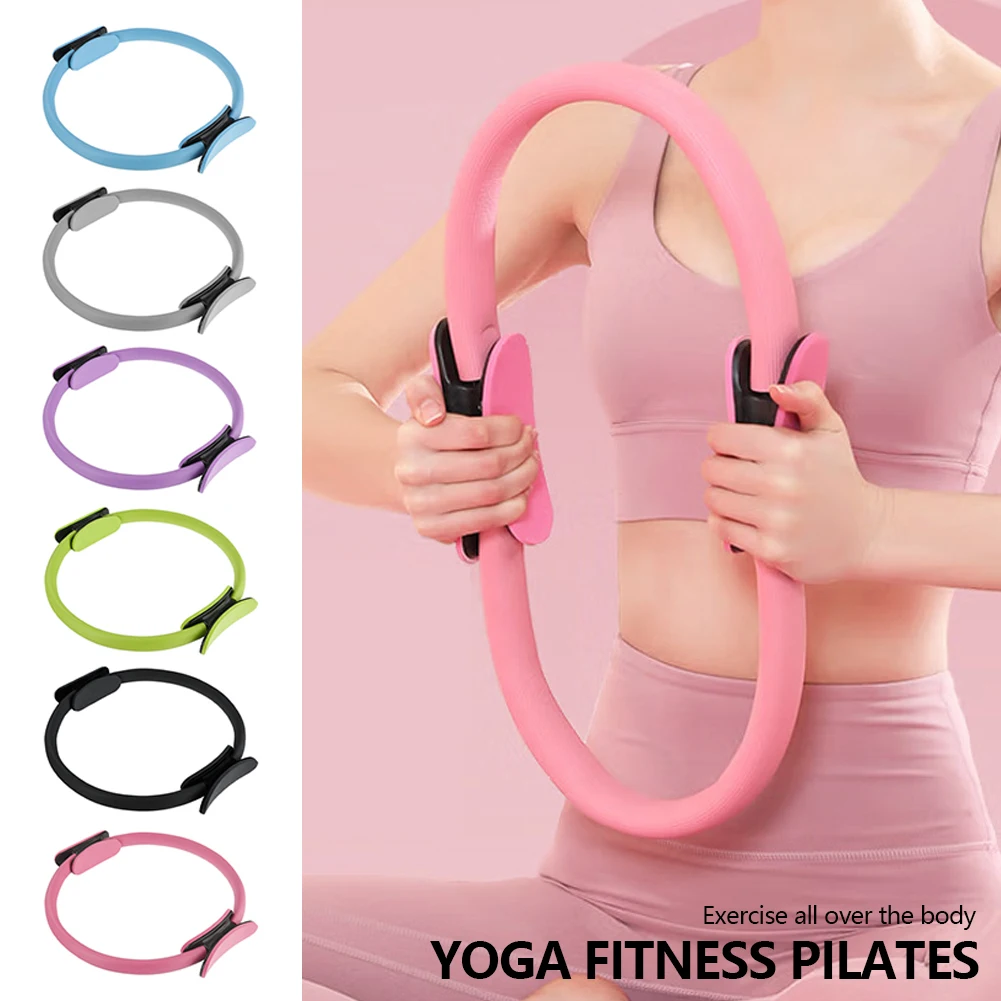 1Pc Yoga Fitness Pilates Ring Yoga Ring Open Back Ring Magic Circles Pelvic Floor Muscle Training Yoga Supplies Pilates Circles