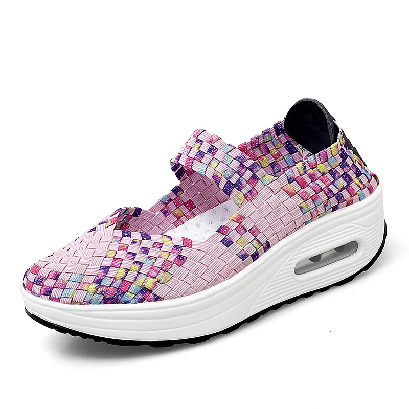 2023 Spring Summer Fashion Hollows Breathable Women's Sneakers Comfortable Soft Bottom Dance Shoes Large Size Shoes for Women