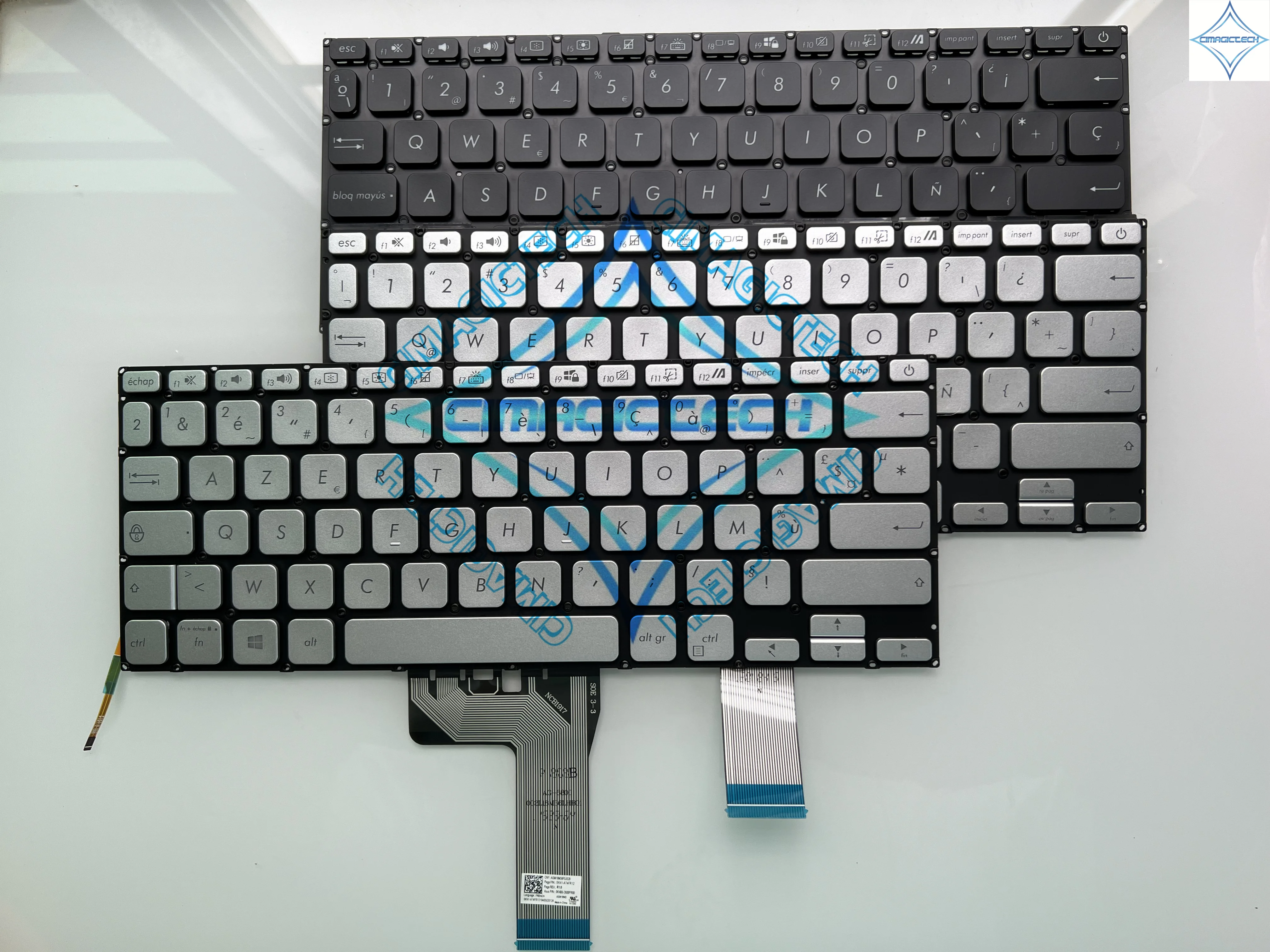 Clavier AZERTY Noir Neuf Pour ASUS F102B - Compatible Avec Les Séries ASUS