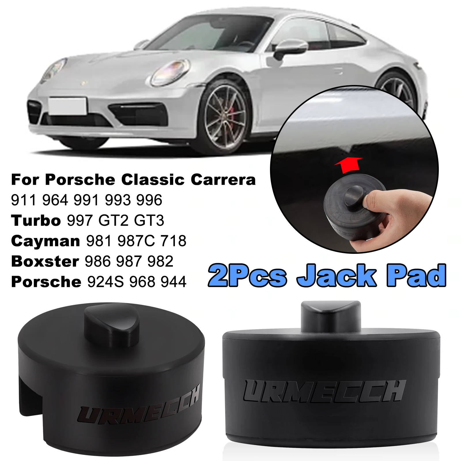 Bediffer Adattatore per Pad Jack, Adattatore per Cuscinetti in Gomma per Supporto per Jack Pavimento con Telaio Scanalato per Auto per TT RS