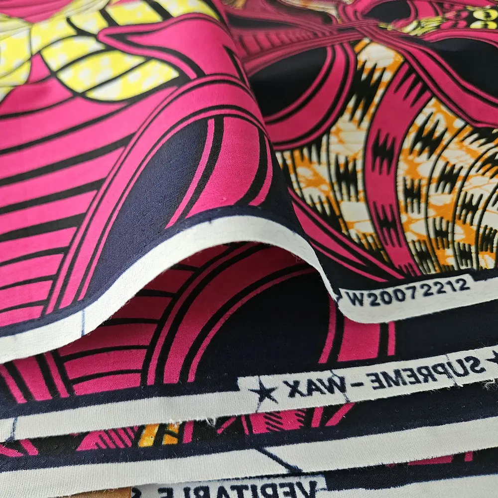 African Wax Fabric Classical Wax Printed Cotton Textile Women Dress