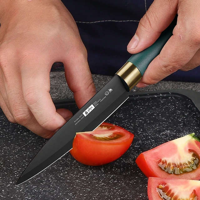 Couteau à fruits double face en acier inoxydable, éplucheur de