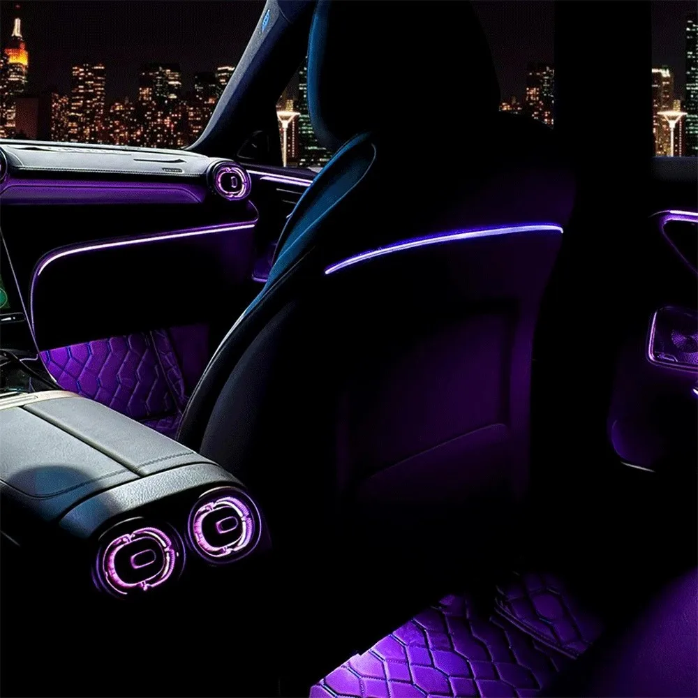 메르세데스 벤츠 GLE GLS W167 X167 용 LED 시트 백 앰비언트 라이트, 자동차 조명 장식 램프 및 스트립, 64 가지 색상