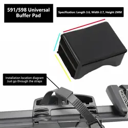Thule Roof Rack Bike Wheel Adapter Straps - Cushion Secure Transport, 2 - Pack (A2)