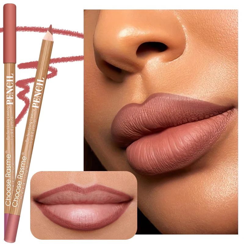 12 color lipliner suit smooth, delicate, waterproof, sweat resistant, easy to apply color rendering lipstick pen suit