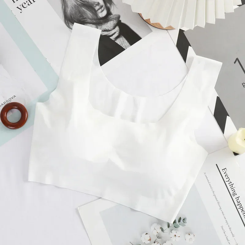 Ice Silk Sleep Bra for Women Sexy Lingerie Seamless Vest Women Underwear Yoga Sports Bralette нижнее белье женское - Image 2