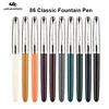 Jinhao Fountain Pen 86 Series Retro Resin Silver Color Cap Writing Pens Back to School Stationery High-Quality Aesthetic Present 1
