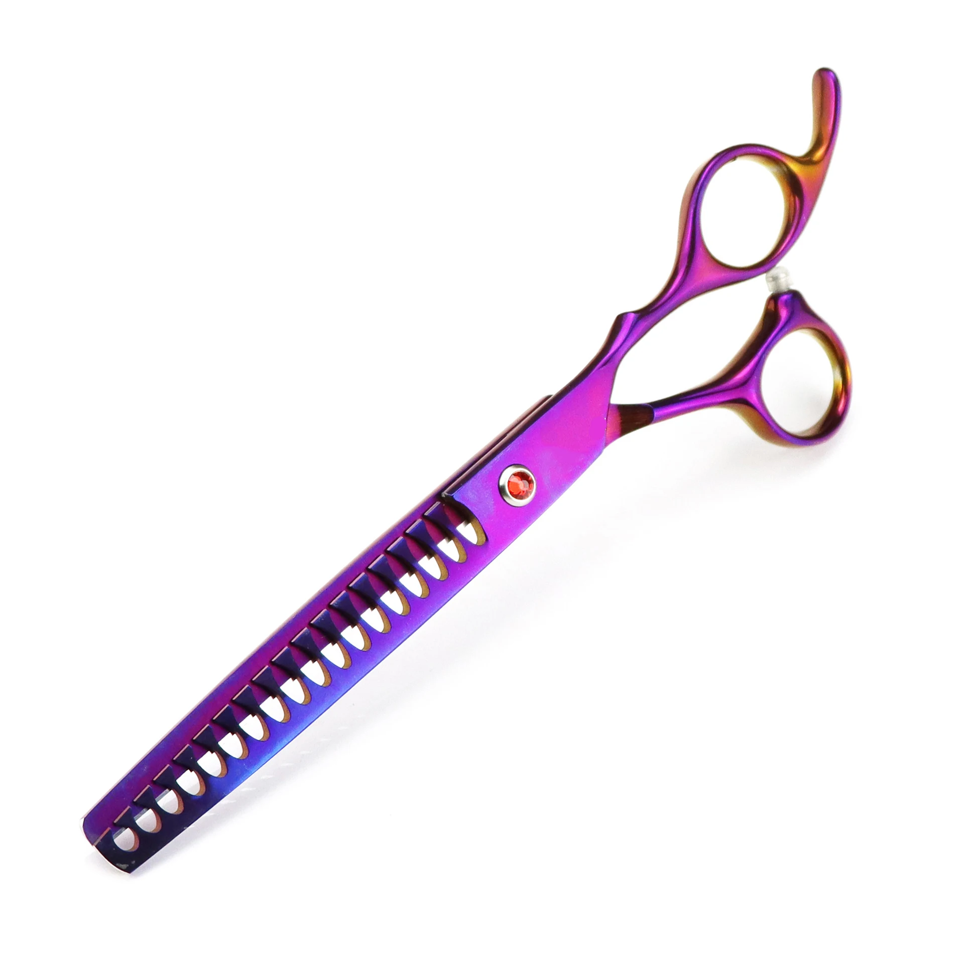 Dog Grooming Scissors Professional 7" Japan 440C Thinning Shears Dog Chunker Scissors Fishbone Teeth Puppy Shears
