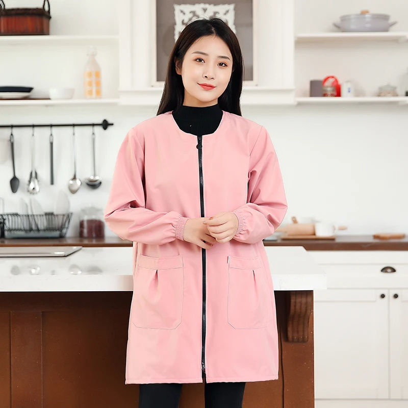 Pet Groomer Gown Pet Shop Uniform Bathing Waterproof Work Clothes Women's Dog Grooming Smock Hair Salon Anti Hair Robe Y1107 for pet grooming smock