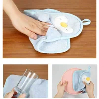 Household Hand Towel Cute Absorbent Kitchen Towel Rag Wipes Bathrobe Home Textile Garden 6