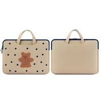 Cute Cartoon Bear Laptop Bag Notebook Sleeves for Macbook Air Pro Hp Lenovo 13 14 15 15.6 16 Inch Laptops Carrying Handbag Case - Image 5