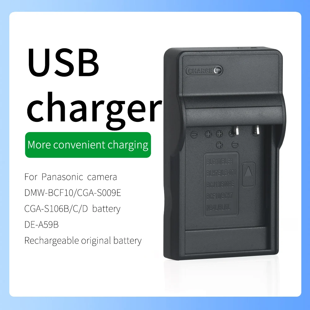 Per Fotocamera Panasonic Dmw-Bcf10E Caricabatteria Dmc-Fs11 Dmc-Fs10 Dmc-Fs9 Dmc-Fs8 Dmc-Fs7 Dmc-Fs6 Dmc-Fs12 Dmc-Fs15 Dmc-Fs62