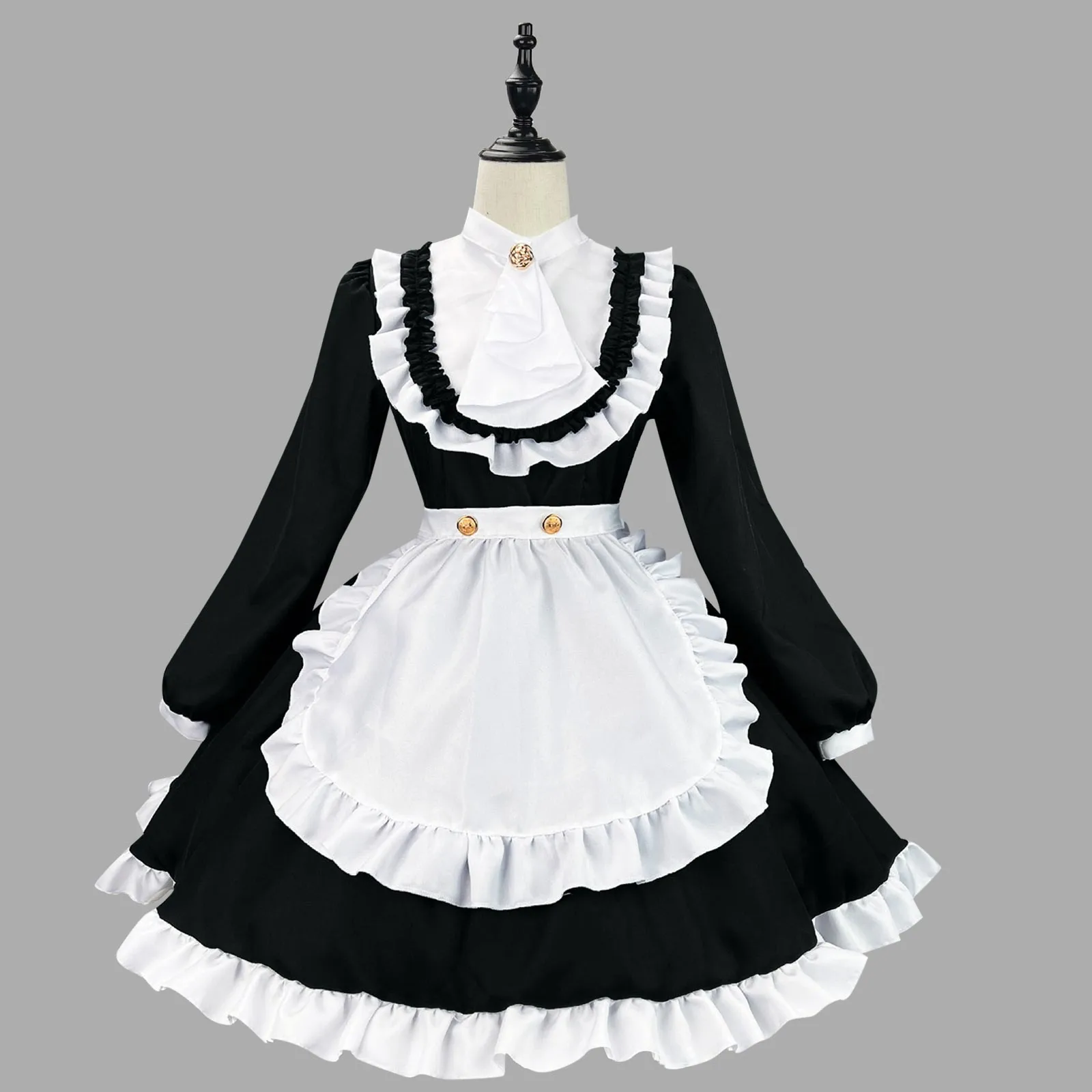 

British Nobility Apron Maid Cosplay Costume Sissy Cross Dessing Classic Waitress Anime Party Dress Japanese Kawaii Clothing 2023