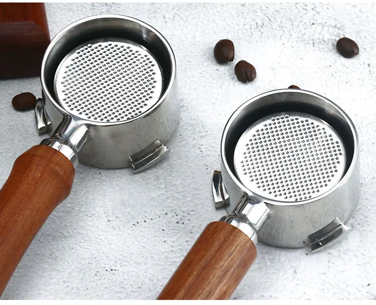 51MM Kaffee-Siebträger ohne Boden, nackter Filterkorb für Delonghi Dedica EC680 EC685 Espressomaschine, Zubehör, Barista-Werkzeuge – Detail 7