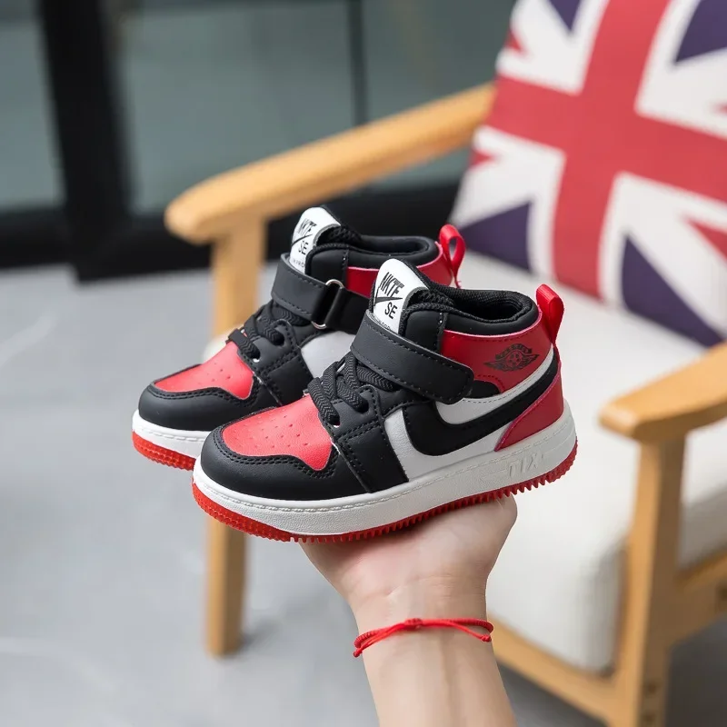 Fashion Kids Sneakers Spring Autumn High Top Breathable Casual Shoes Girls Non-slip Board Shoes Boys Outdoors Basketball sports shoes kids sneakers kids shoes kids sports shoes