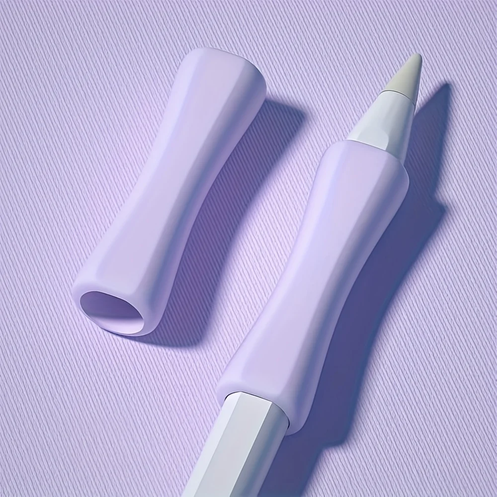 Silicone sleeve for touch pen grip, sweat resistant and slip resistant design, universal compatibility, ergonomic writing aid