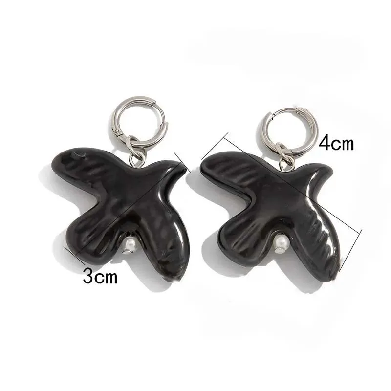 Fashion White Peace Dove Hoop Earrings For Women - Image 2