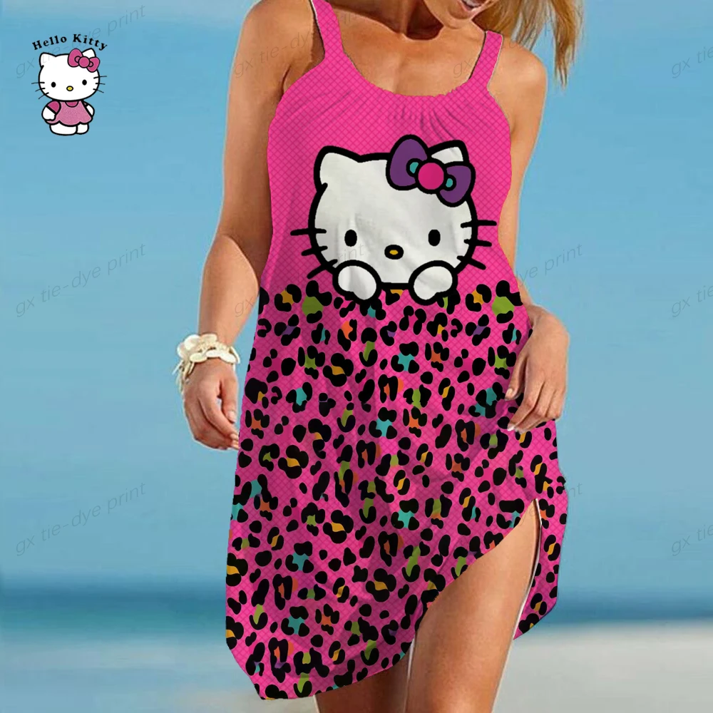 

Women's Dress Maxi Dress Casual Dress A Line Dress Summer Fashion Hello Kitty Print Dresses Daily Summer Spring Dresses 2023 New