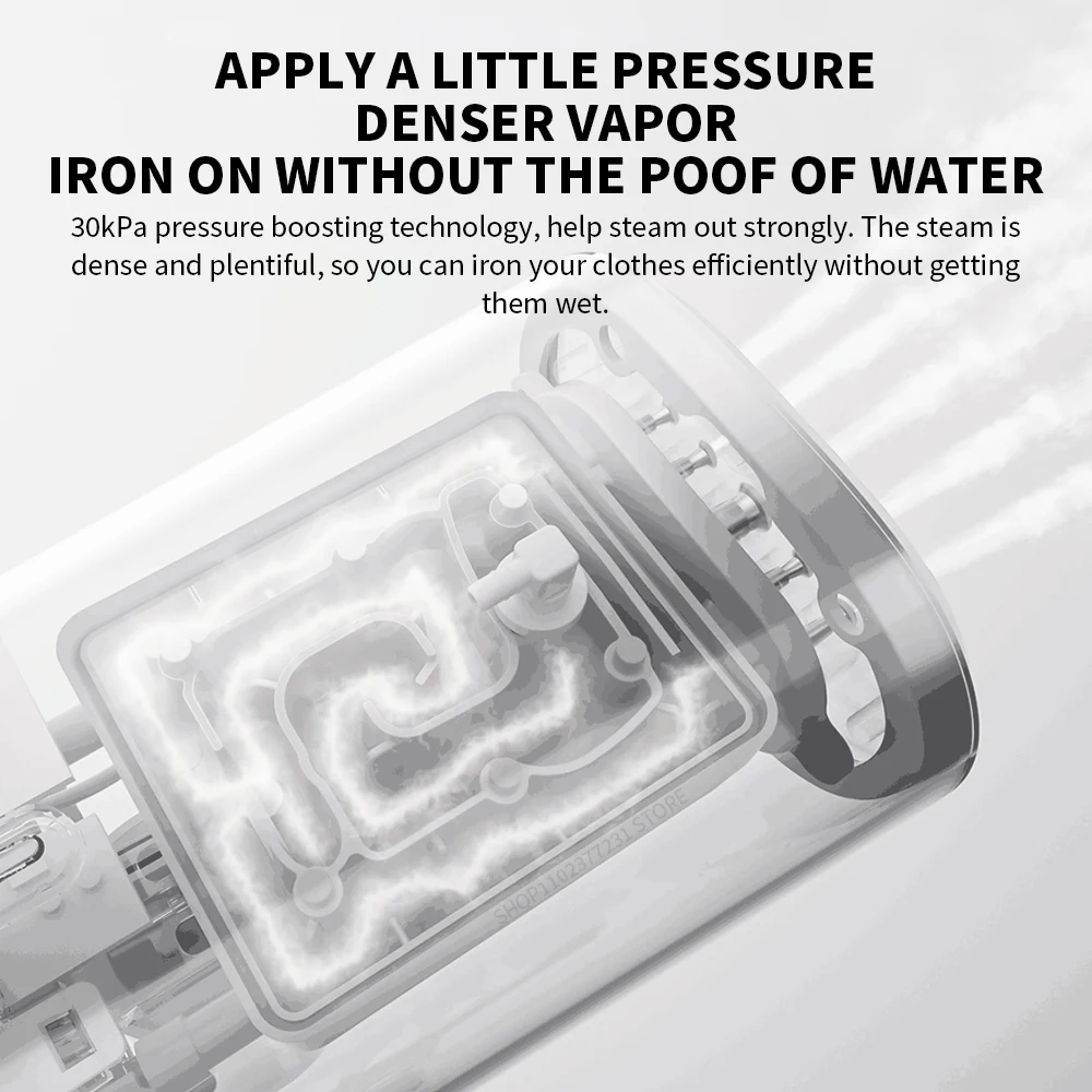 الأصلي XIAOMI MIJIA مكواة بخار محمولة باليد، منظف...