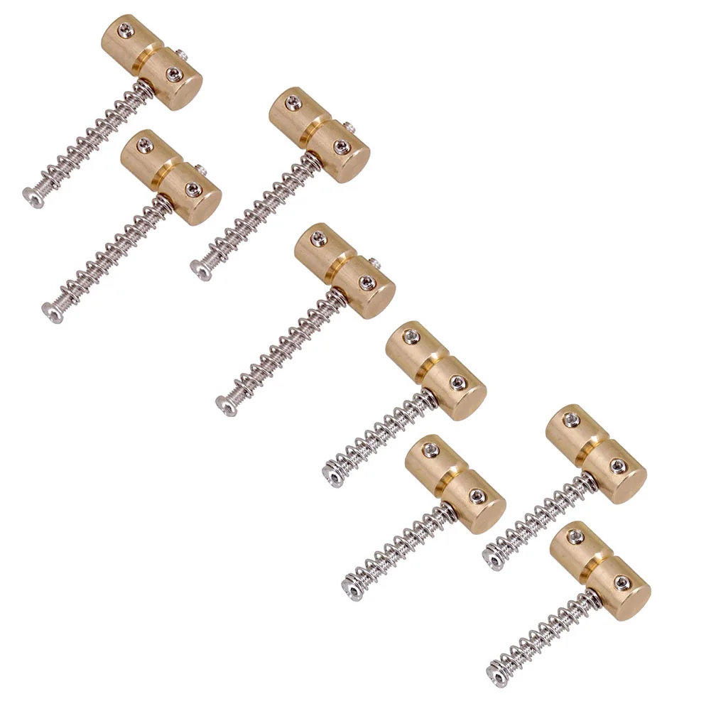 Electric Guitar Bass Bridge Saddles Replacement Parts 4Pcs 4String