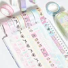 5Rolls/Set Korean Fine Flash Washi Tape Set Dream Selling Galaxy Cute Girl Sticker Handbook DIY Material Loop Stickers 2