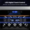 33 Bottle Wine Fridge, Dual Zone Wine and Beverage Refrigerator with Independent Temp & LED Control Panel, Freestanding W 4