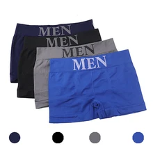 

Male Panties Men's Underwear Boxers Breathable Man Boxer Solid Underpants Comfortable Brand Shorts Black Blue Mens Underwear