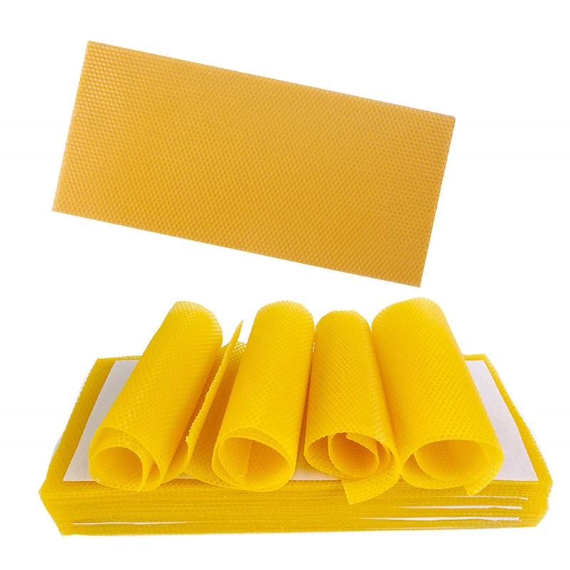 Beeswax Foundation Sheets, Beehive Wax Foundation rite bee hive Cell Frames Accessory,Bee Honey Sheets