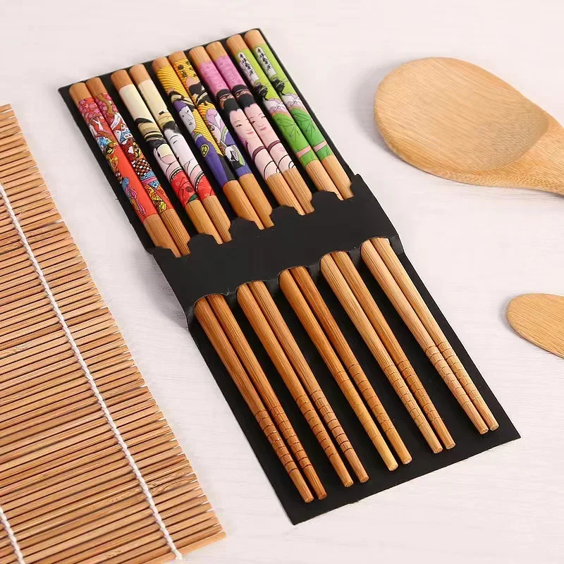 Description Picture 6 of item9PCS/set Sushi Making Kit Bamboo Sushi-Mat DIY Bamboo Sushi Maker Set Sushi-Curtain Rice Sushi Making Kits Roll Cooking Tool