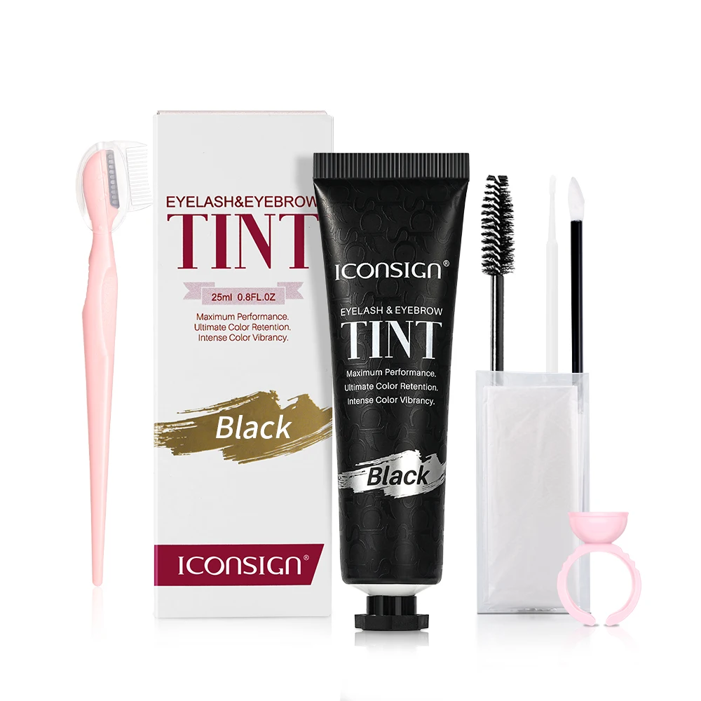 ICONSIGN جلدة الحاجب تينت عدة المهنية سريع تجعيد صبغ الحاجب ماسكارا الوشم كريم مقاوم للماء طويلة الأمد 60 إلى 90 يوما