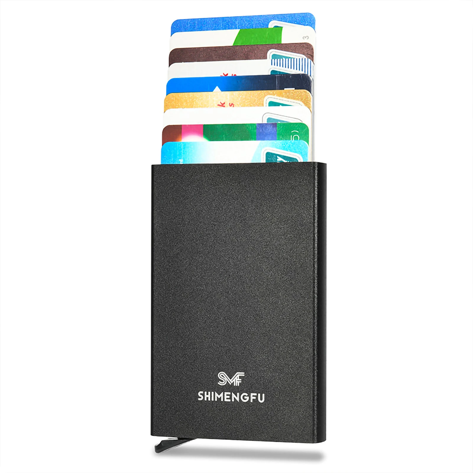 ID 신용 카드 소지자 지갑 10 카드 Porte Carte 얇은 알루미늄 금속 도난 방지 포켓 케이스 여성 지갑 남성 상자 Rfid 차단