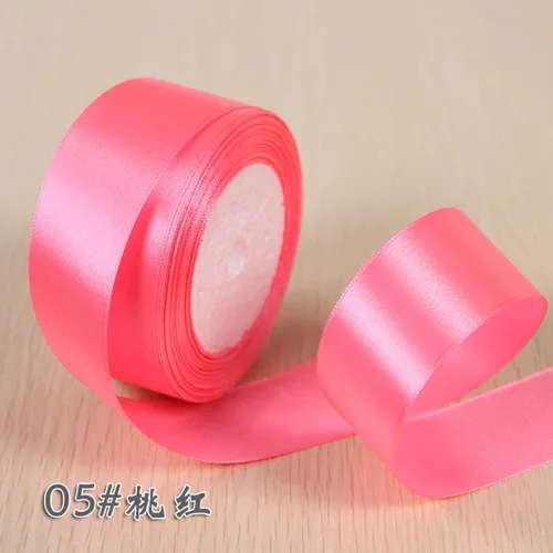 Luxurious Silk Satin Ribbon Roll for Gift Wrapping and Decorative Crafts – Multiple Widths Available