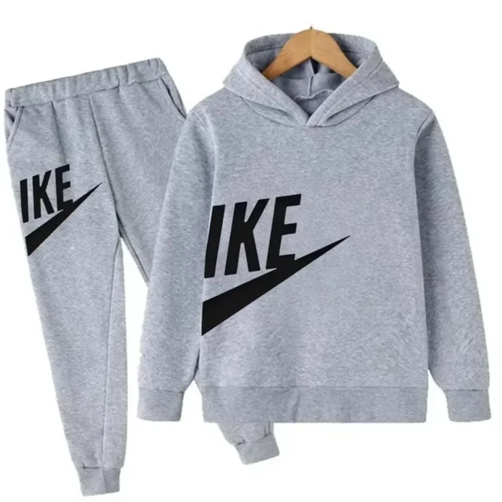 Kids [Brand-like/Trendy Word] Hoodie + Pant 2pcs Set | Boys & Girls Casual Tracksuit [Season] 2