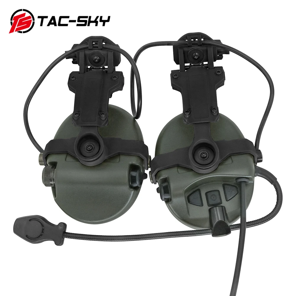 FASTヘルメット tac-sky sordin付き TAC-SKY Sordin Tactical Headset Silicone Earmuffs Fast